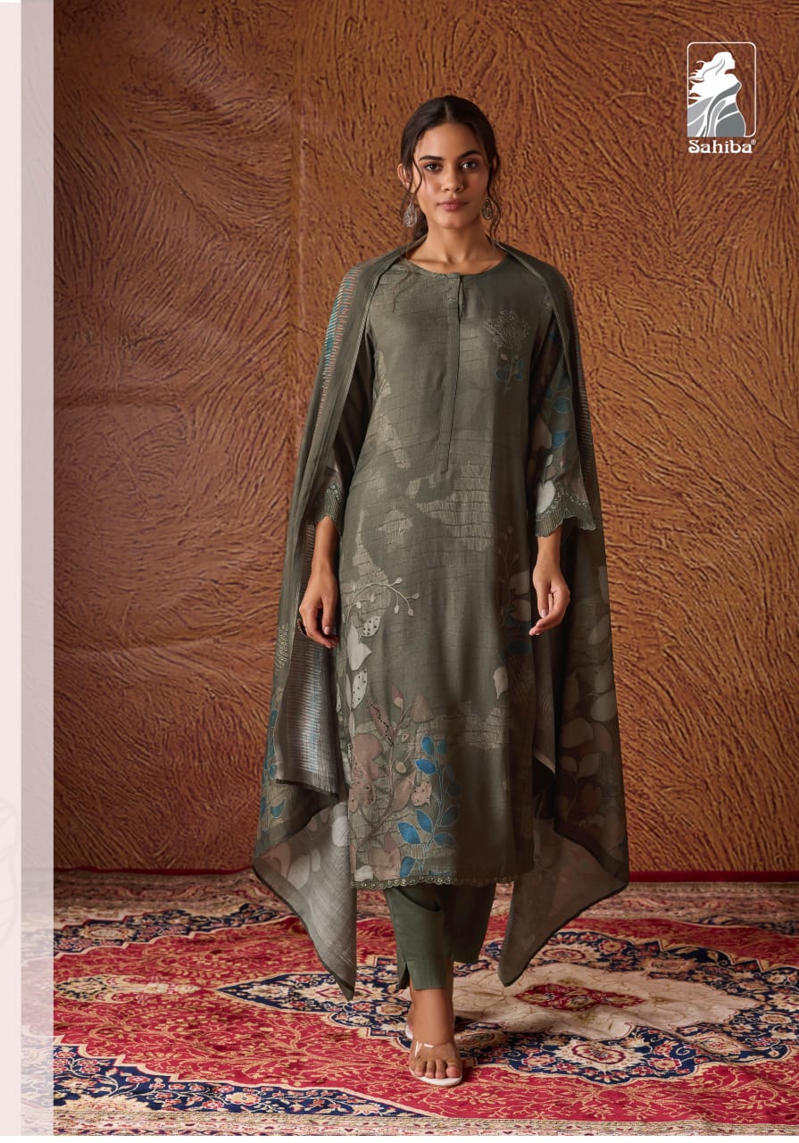 Ashmira By Sahiba Handwork Digital Printed Dress Material Wholesale Shop In Surat